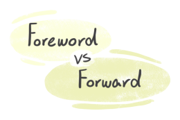 "Foreword" vs. "Forward" in English