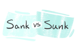 "San vs. "Sunk" in the English Grammar