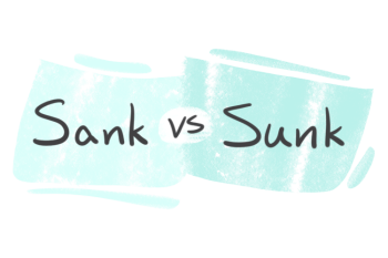"San vs. "Sunk" in the English Grammar