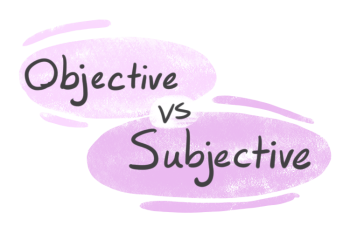 "Objective" vs. "Subjective" in English