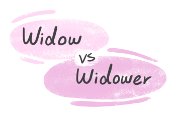 "Widow" vs. "Widower" in English