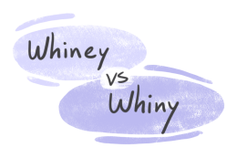 "Whiney" vs. "Whiny" in English