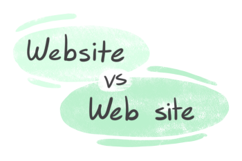 "Website" vs. "Web site" in English