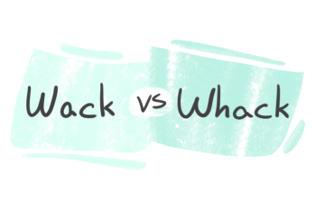 "Wack" vs. "Whack" in English