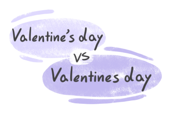"Valentines day" vs. "Valentine's day" in English