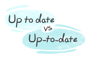 "Up to date" vs. "Up-to-date" in English