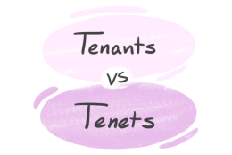 "Tenants" vs. "Tenets" in English