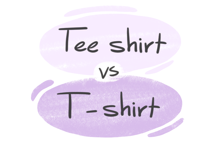 Tee shirt vs. T-shirt in English