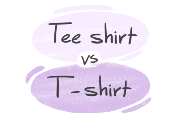 "Tee shirt" vs. "T-shirt" in English