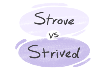 "Strove" vs. "Strived" in the English Grammar