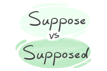 "Suppose" vs. "Supposed" in the English Grammar