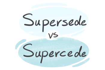 "Supersede" vs. "Supercede" in English