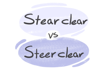 "Stear clear" vs. "Steer clear" in English