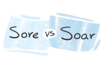 "Sore" vs. "Soar" in English