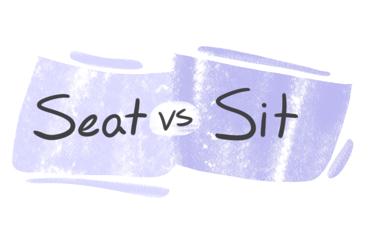 Difference between sitting and seating
