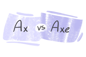 "Ax" vs. "Axe" in English