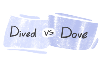 "Dived" vs. "Dove" in the English Grammar