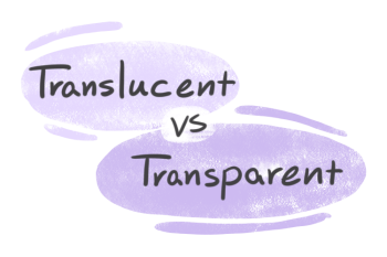 "Translucent" vs. "Transparent" in English