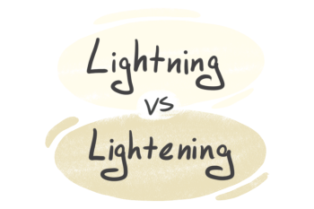 "Lightning" vs. "Lightening" in English