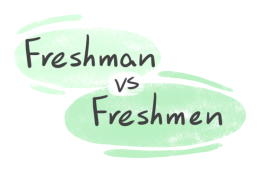 "Freshman" vs. "Freshmen" in English