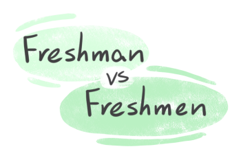 "Freshman" vs. "Freshmen" in English