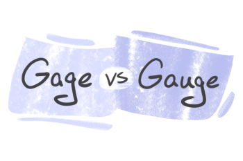 "Gage" vs. "Gauge" in English