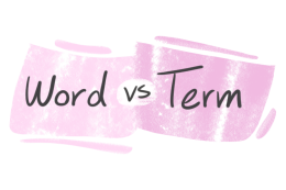 "Word" vs. "Term" in English