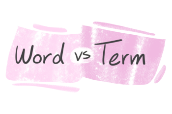 "Word" vs. "Term" in English