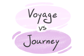 "Voyage" vs. "Journey" in English