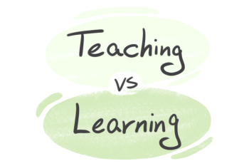 "Teaching" vs. "Learning" in English