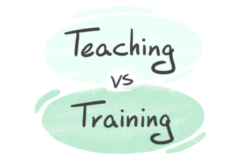 "Teaching" vs. "Training" in English