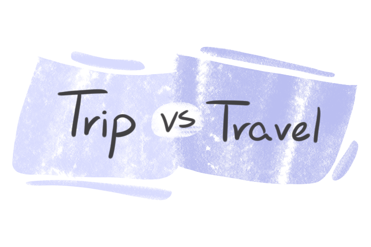 definition of trip vs journey