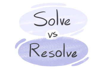 "Solve" vs. "Resolve" in English