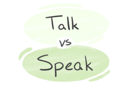"Talk" vs. "Speak" in English