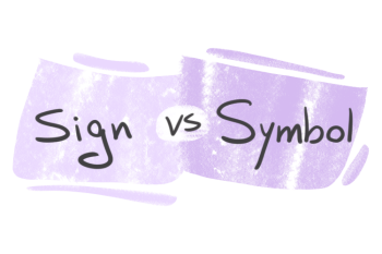 "Sign" vs. "Symbol" in English