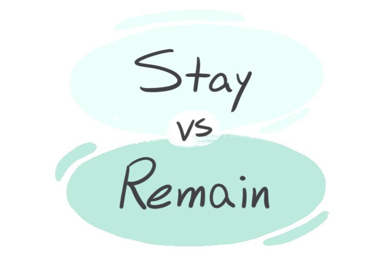  Stay Vs Remain In English LanGeek