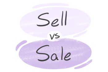 "Sell" vs. "Sale" in the English Grammar