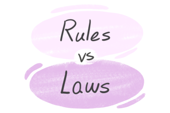"Rules" vs. "Laws" in English