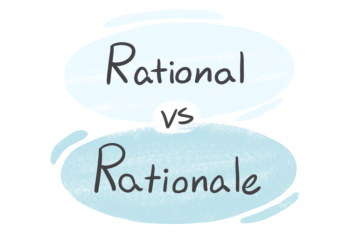 "Rational" vs. "Rationale" in English