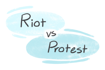 "Riot" vs. "Protest" in English