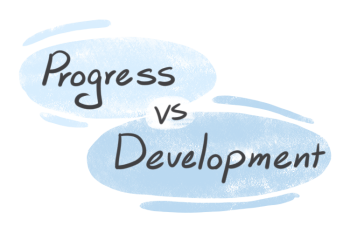 "Progress" vs. "Development" in English