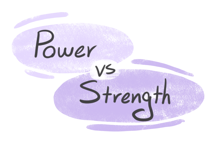 "Power" vs. "Strength" in English