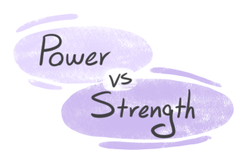 "Power" vs. "Strength" in English
