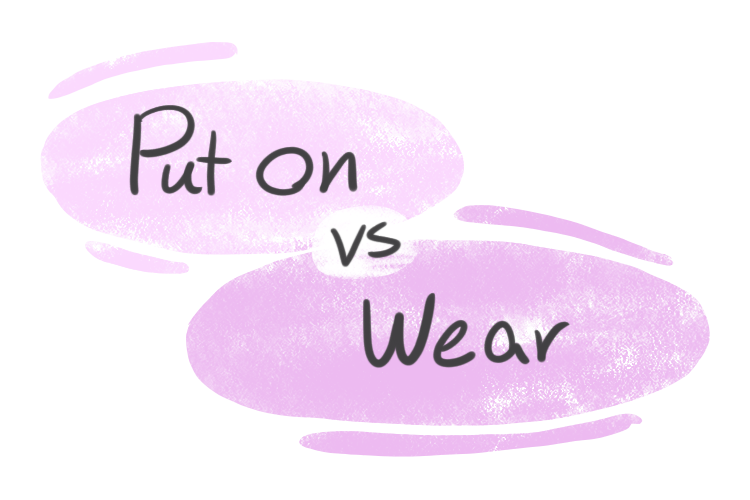 "Put on" vs. "Wear" in English