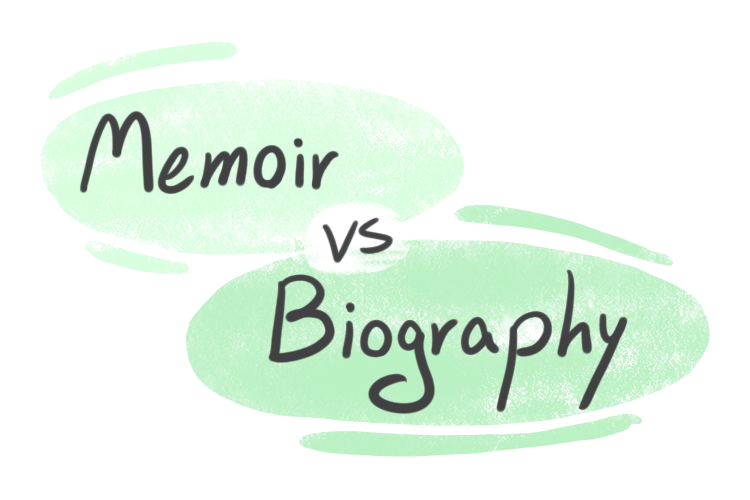 define memoir vs biography