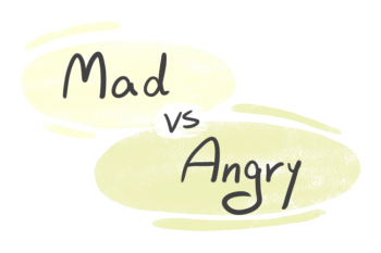 "Mad" vs. "Angry" in English