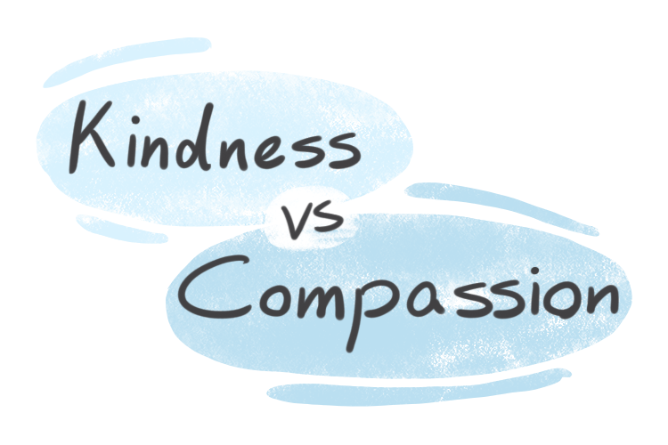 "Kindness" vs. "Compassion" in English