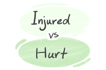 "Injured" vs. "Hurt" in English
