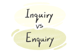 "Inquiry" vs. "Enquiry" in English