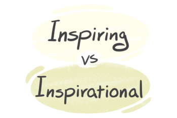 "Inspiring" vs. "Inspirational" in English